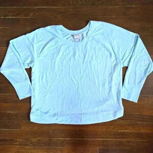 Athleta recharge recovery sweatshirt in aqua sz XL
